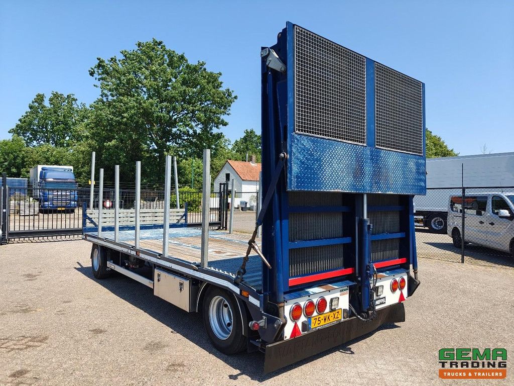 GS AV-2000 L MachineTransporter 6m - Hydr. Oprijramp - Centrale Smering - Rongpotten+Rongen - SAF-Assen - Trommelrem