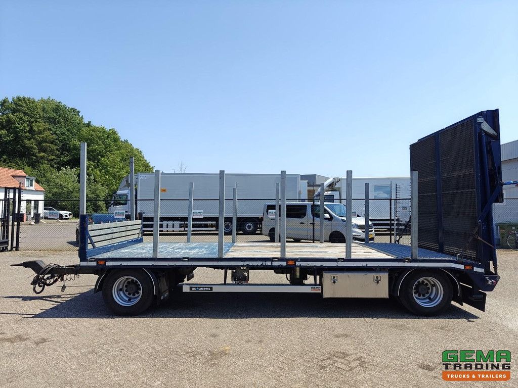 GS AV-2000 L MachineTransporter 6m - Hydr. Oprijramp - Centrale Smering - Rongpotten+Rongen - SAF-Assen - Trommelrem