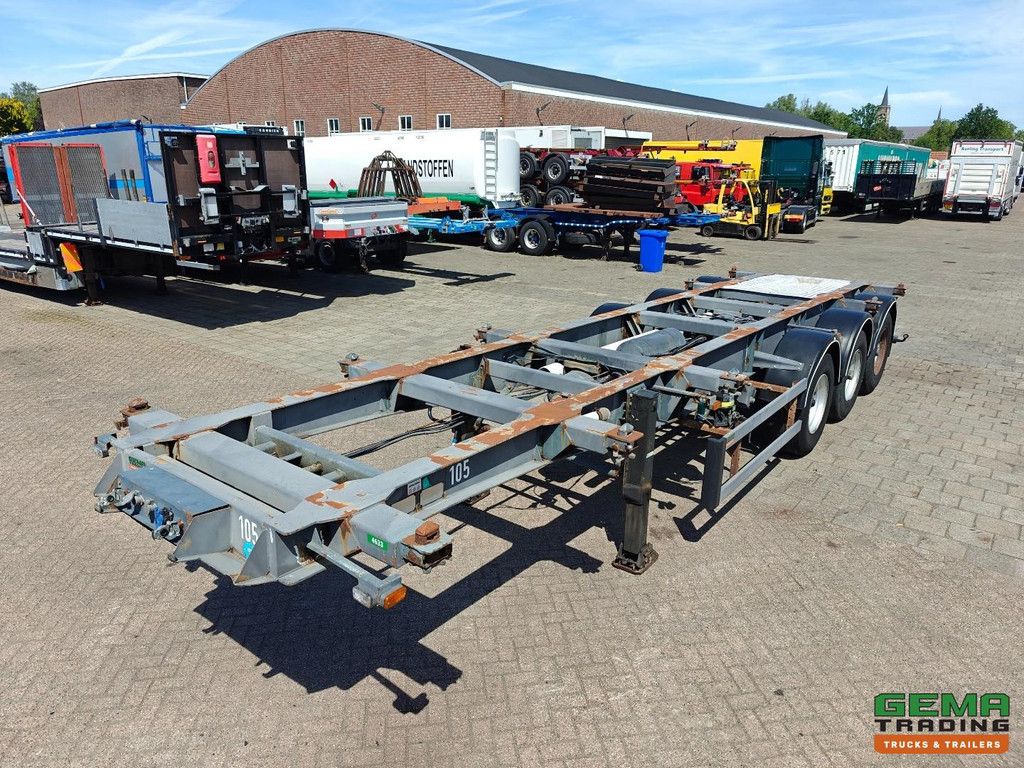 Burg BPO 12 27 CM12 20/30FT TankChassis - 20FT on the back - Hose sleeve - BPW Axles Drum brake