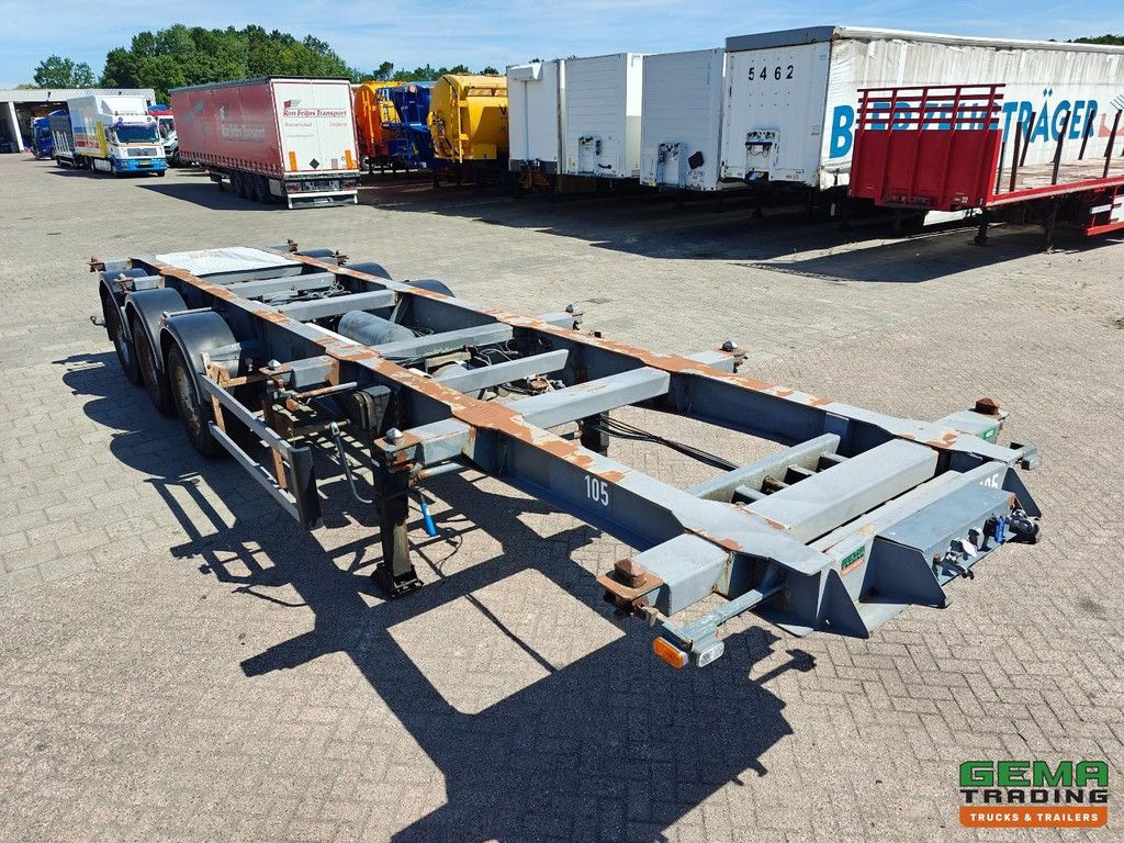 Burg BPO 12 27 CM12 20/30FT TankChassis - 20FT on the back - Hose sleeve - BPW Axles Drum brake