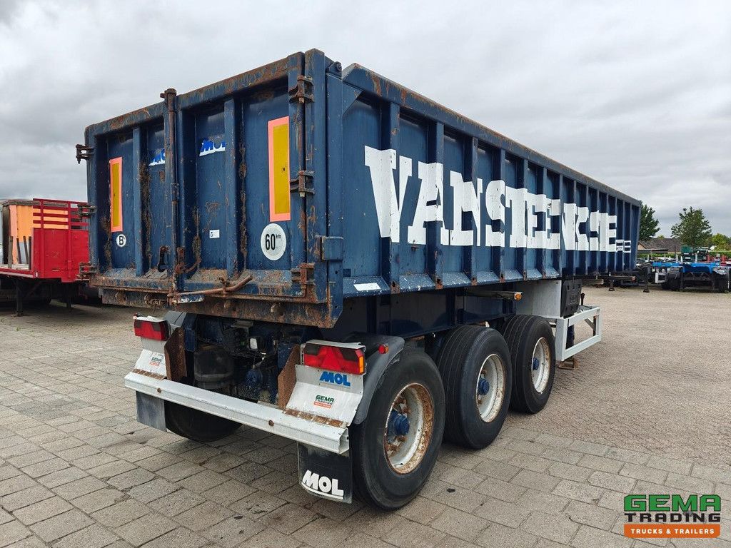 MOL K85F.27TR 25m3 Steel Tipper - Steel Chassis - Lift Axle - 3-Axle BPW Drum