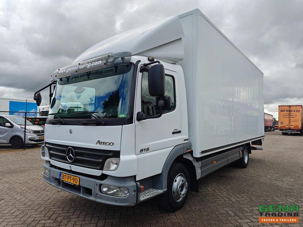Mercedes-Benz ATEGO 816 4x2 Day Cab (3 pers) Euro4 - Enclosed Box 6.3m + Tail Lift 1500kg - Side Door - 11/2026 MOT