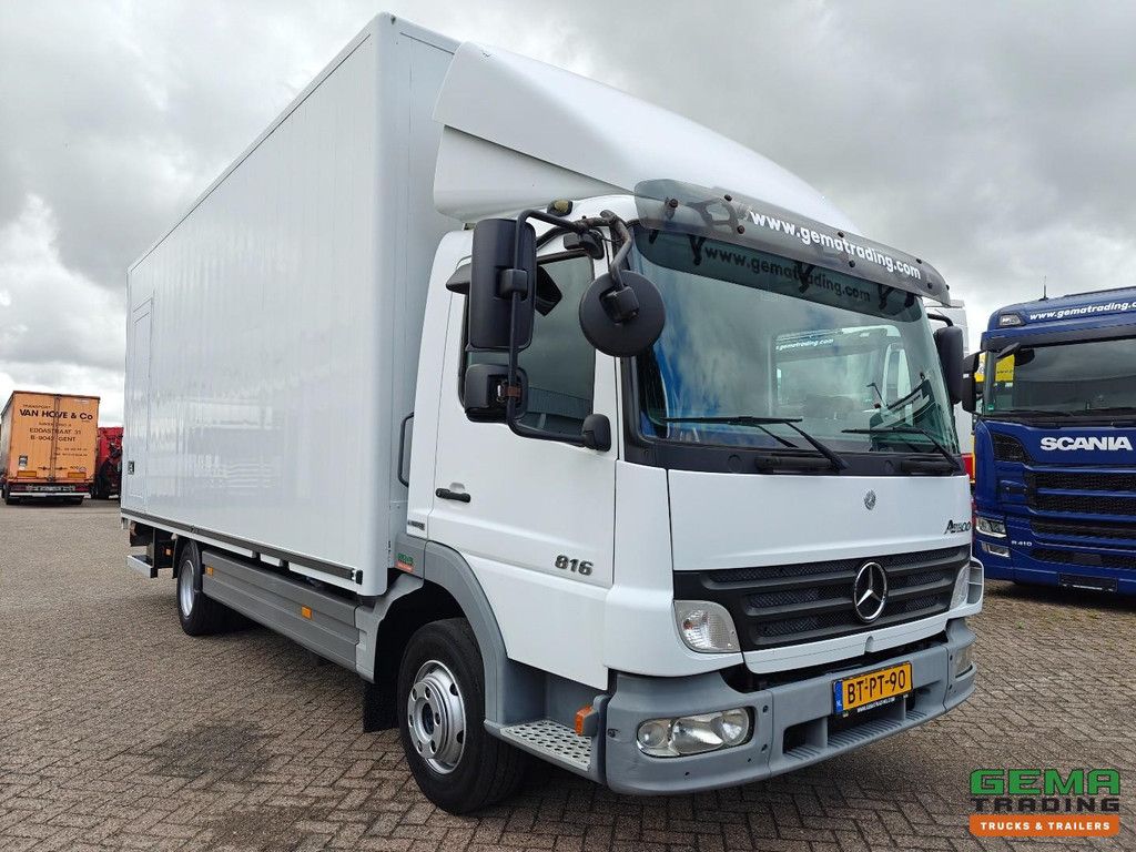 Mercedes-Benz ATEGO 816 4x2 Day Cab (3 pers) Euro4 - Enclosed Box 6.3m + Tail Lift 1500kg - Side Door - 11/2026 MOT
