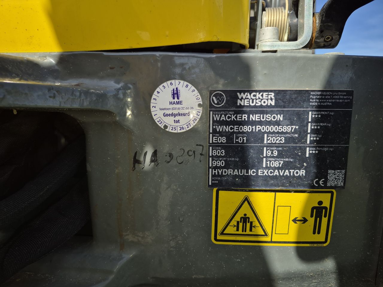 Wacker Neuson 803 met147 draaiuren