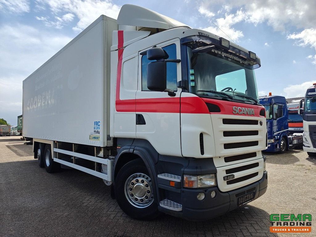 Scania R420 6x2/4 HighLine Euro4 - Retarder - Lamberet Koelvriesbak 8.5m + ThermoKing TS600e + Laadklep 2000KG