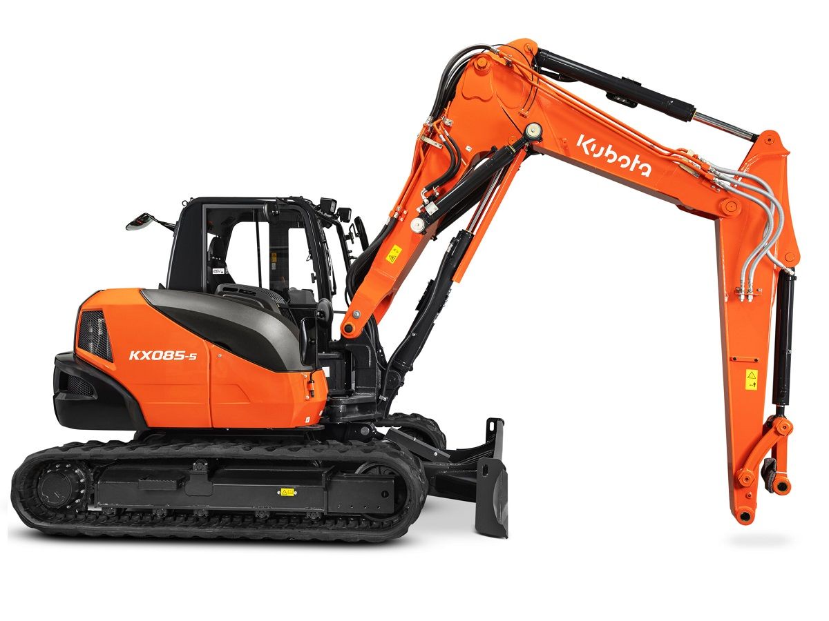 Kubota KX085-5 2P, midigraver, midikraan, BJ2026, Airco, Nieuw!