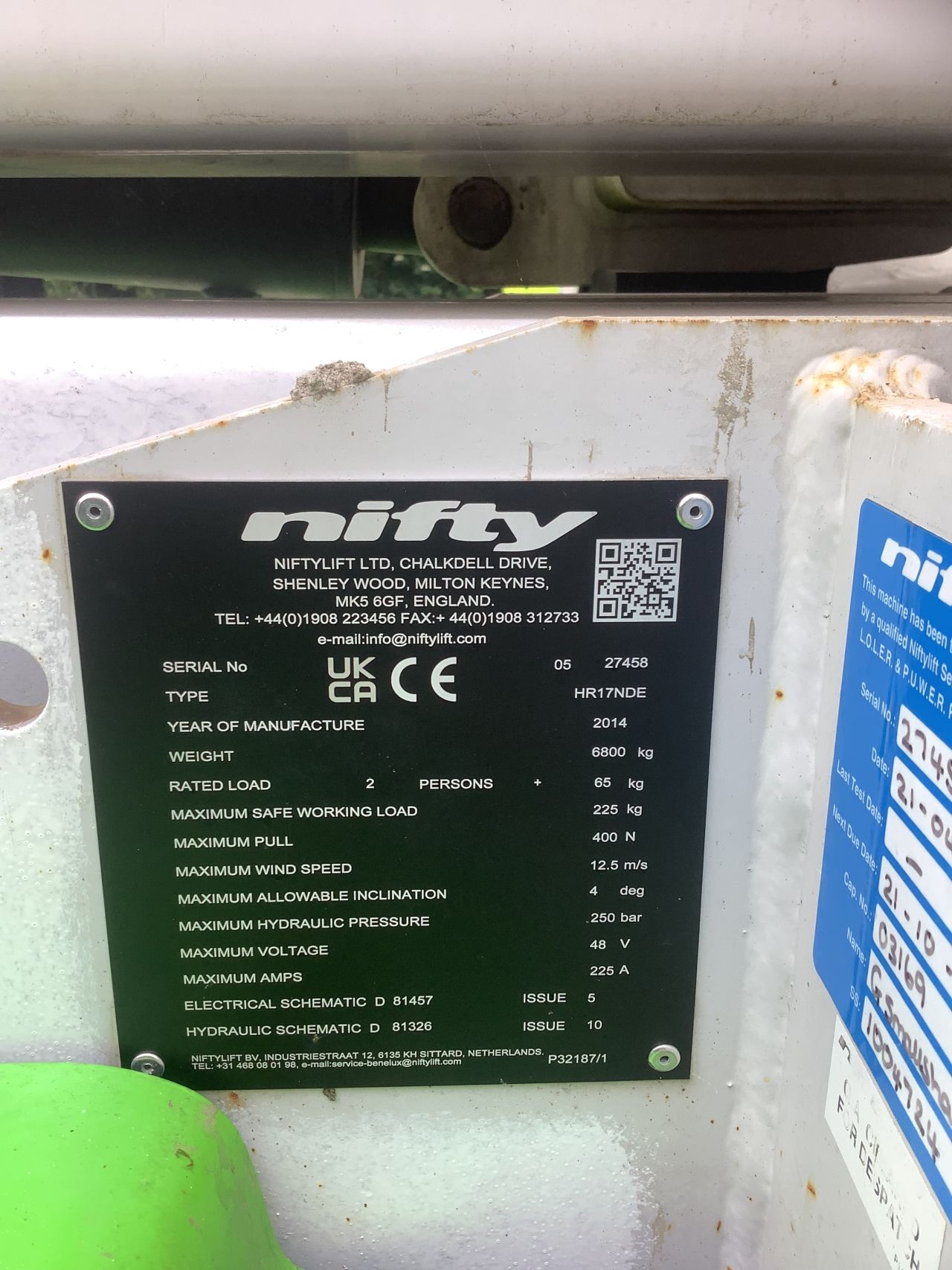 Nifty lift HR17NDE. Hybride hoogwerker