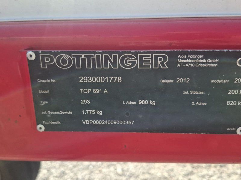 Pöttinger Euro Top 691 A