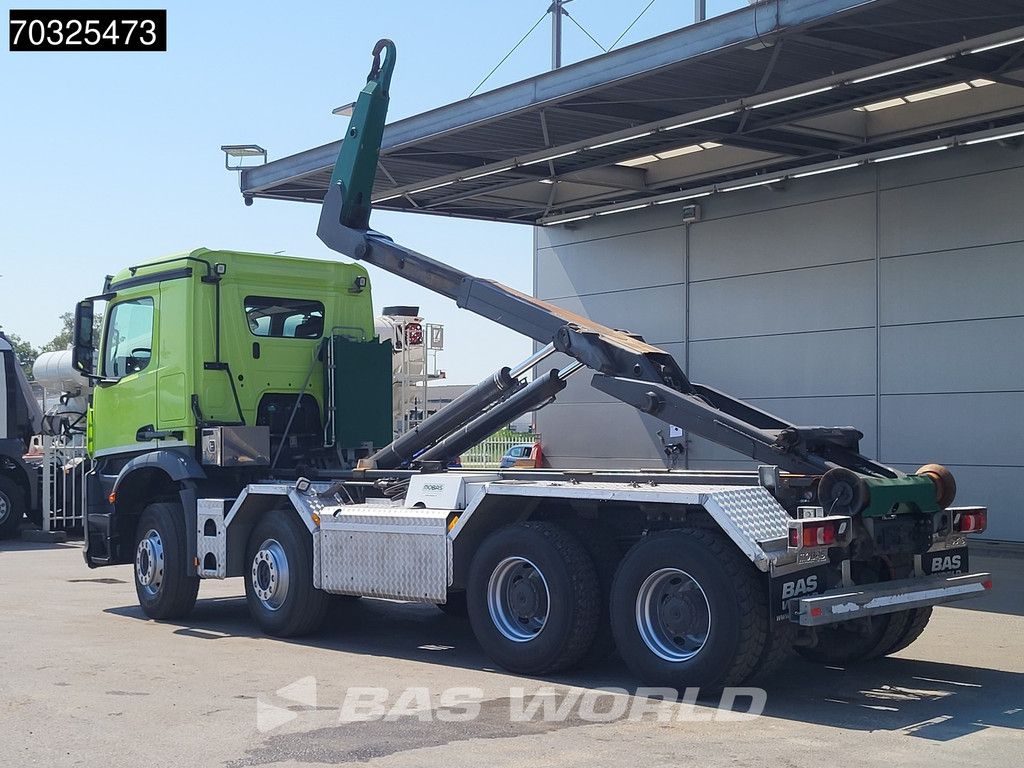 Mercedes Arocs 3253 8X4 25 tons Mobas Containersystem Steel suspension Big-Axle Euro 6