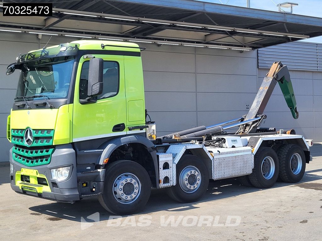 Mercedes Arocs 3253 8X4 25 tons Mobas Containersystem Steel suspension Big-Axle Euro 6