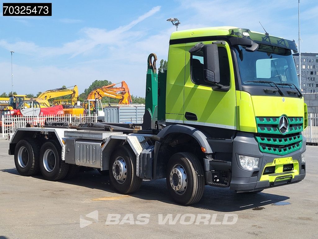 Mercedes Arocs 3253 8X4 25 tons Mobas Containersystem Steel suspension Big-Axle Euro 6