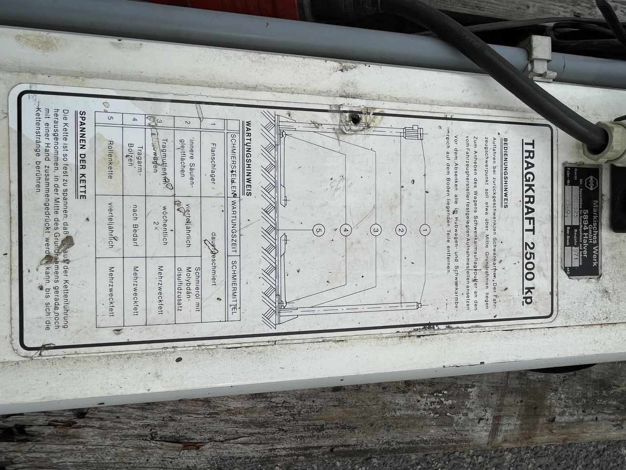 2 koloms auto hefbrug