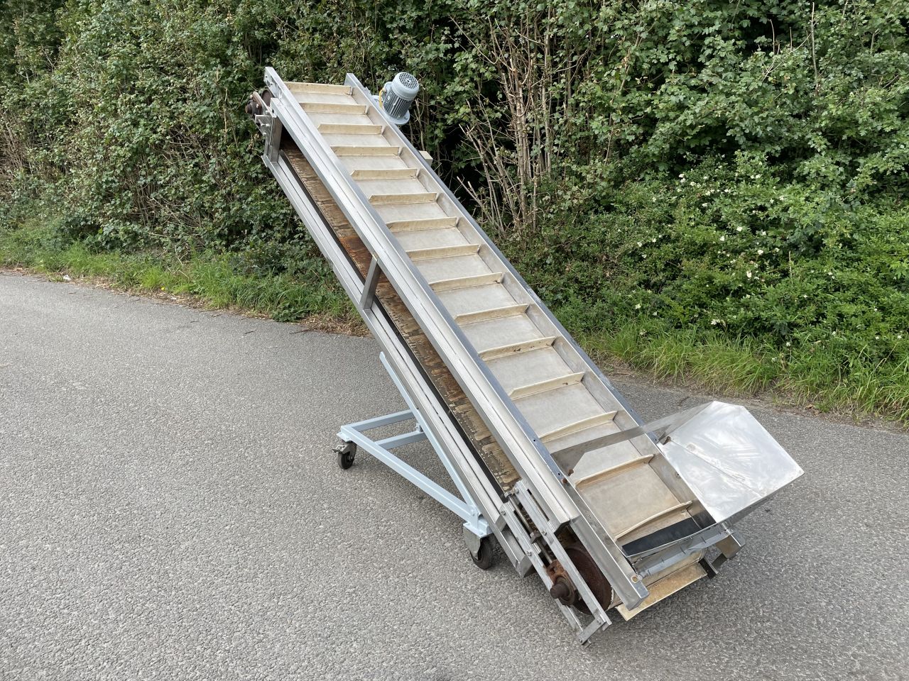 Opvoerband transportband rvs uitvoering