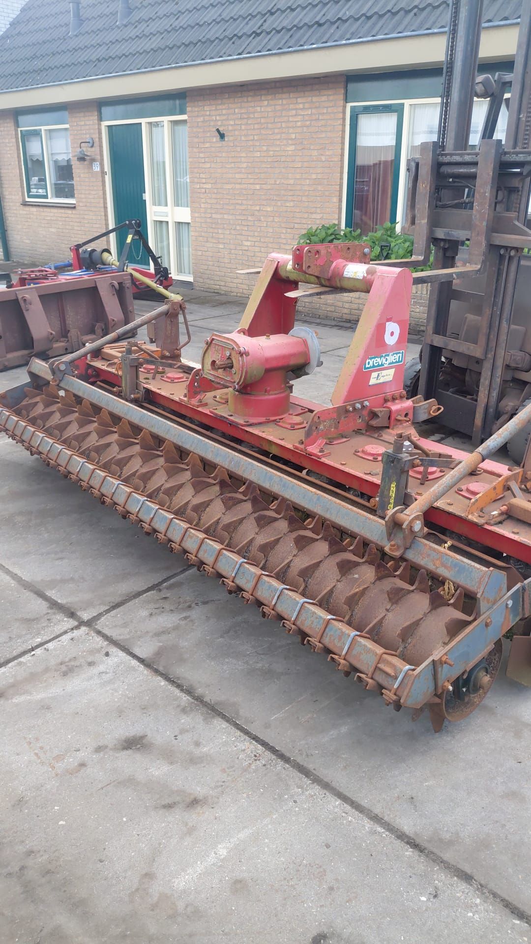 Rotorkopegge 3m breed met packerrol