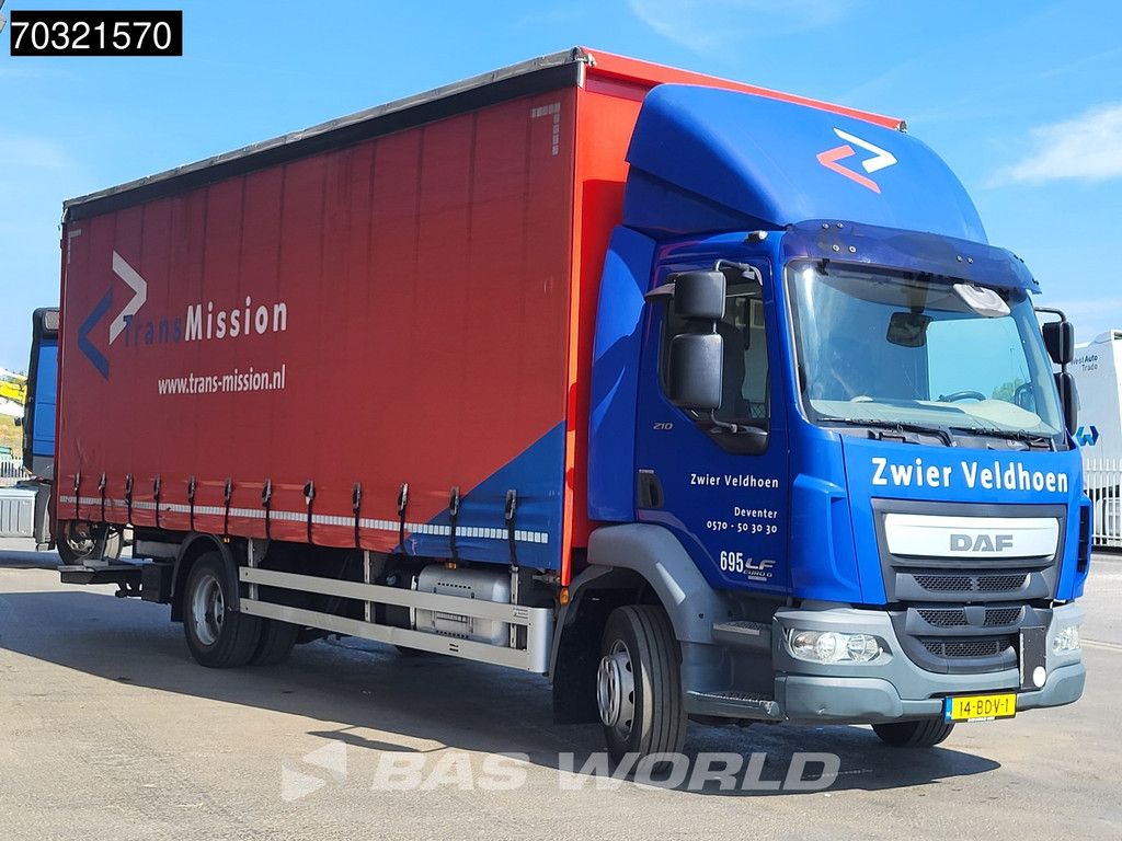 DAF LF LF 210 4X2 14tons NL-Truck Curtainsides 1500kg Ladebordwand Automatic Euro 6