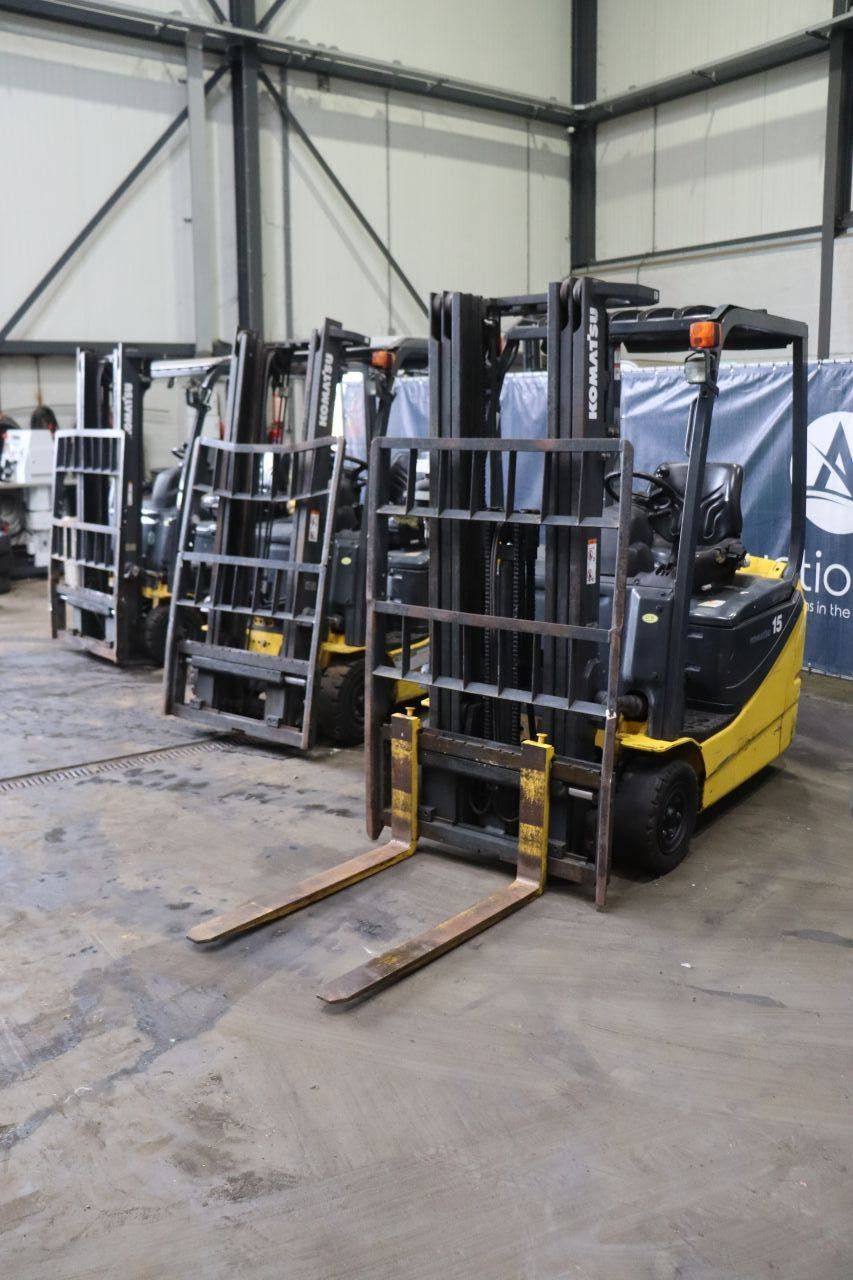 Komatsu FB15M-12 Electric Forklift 1500kg 2015 3 units