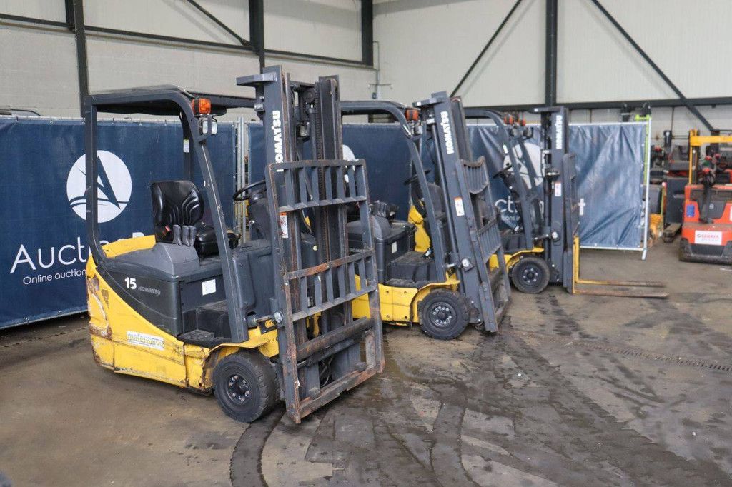 Komatsu FB15M-12 Electric Forklift 1500kg 2015 3 units