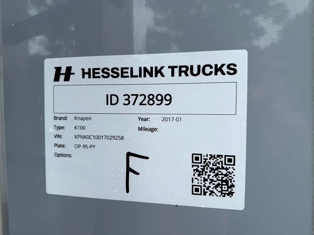Knapen Trailers 92m3 K100 10MM Cargo Floor Liftas SAF Schijfremmen