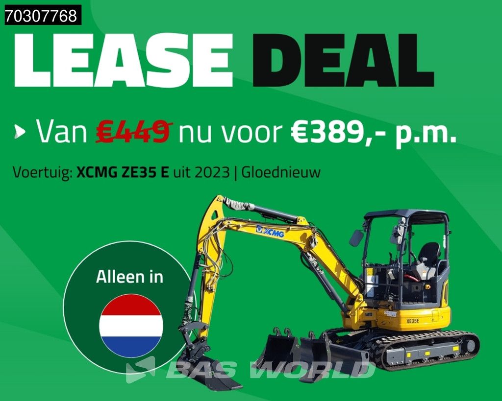 XCMG XE35 E FACTORY WARRANTY - YANMAR ENGINE - CE CERTIFIED