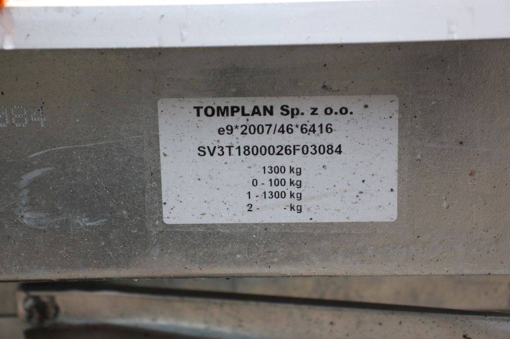 Tomplan Caravan 1300kg 3200x1500x1800mm New