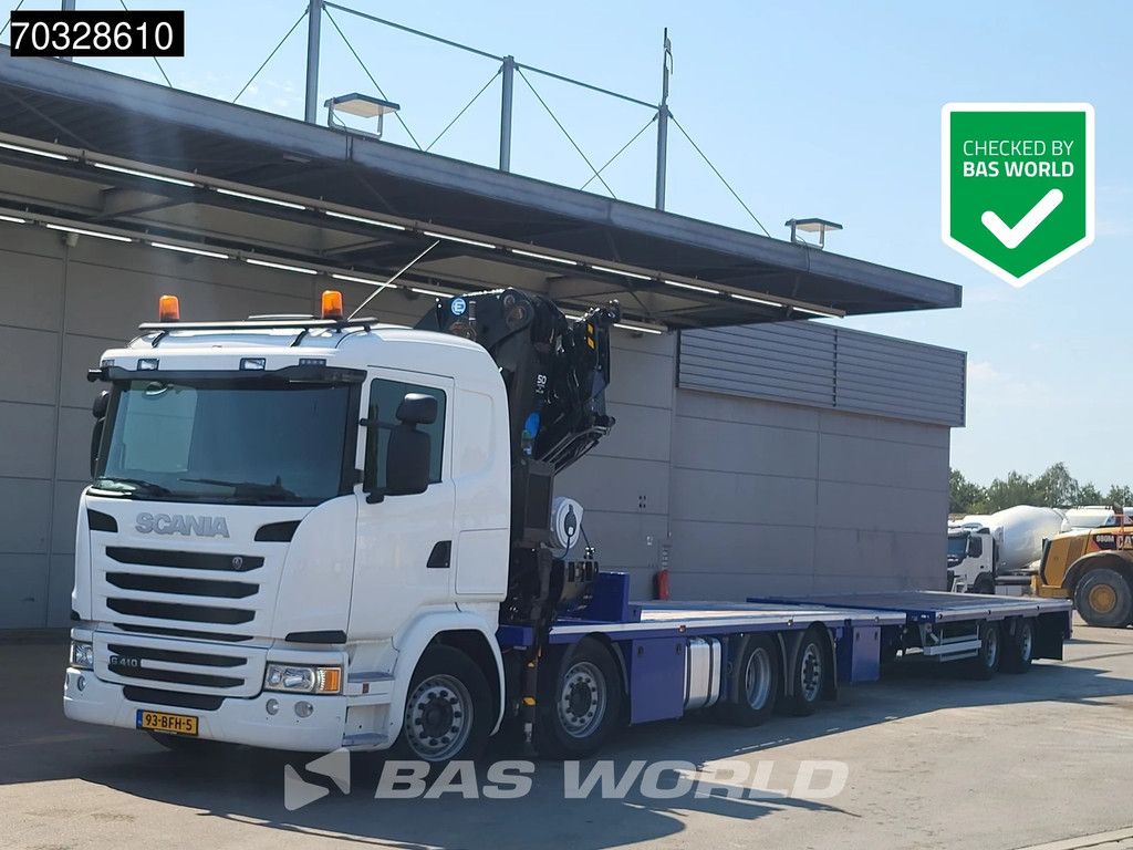 Scania G G410 8X2 NL-Combi EFFER 525/6S Crane Full Air suspension Lift+steering axle Euro 6