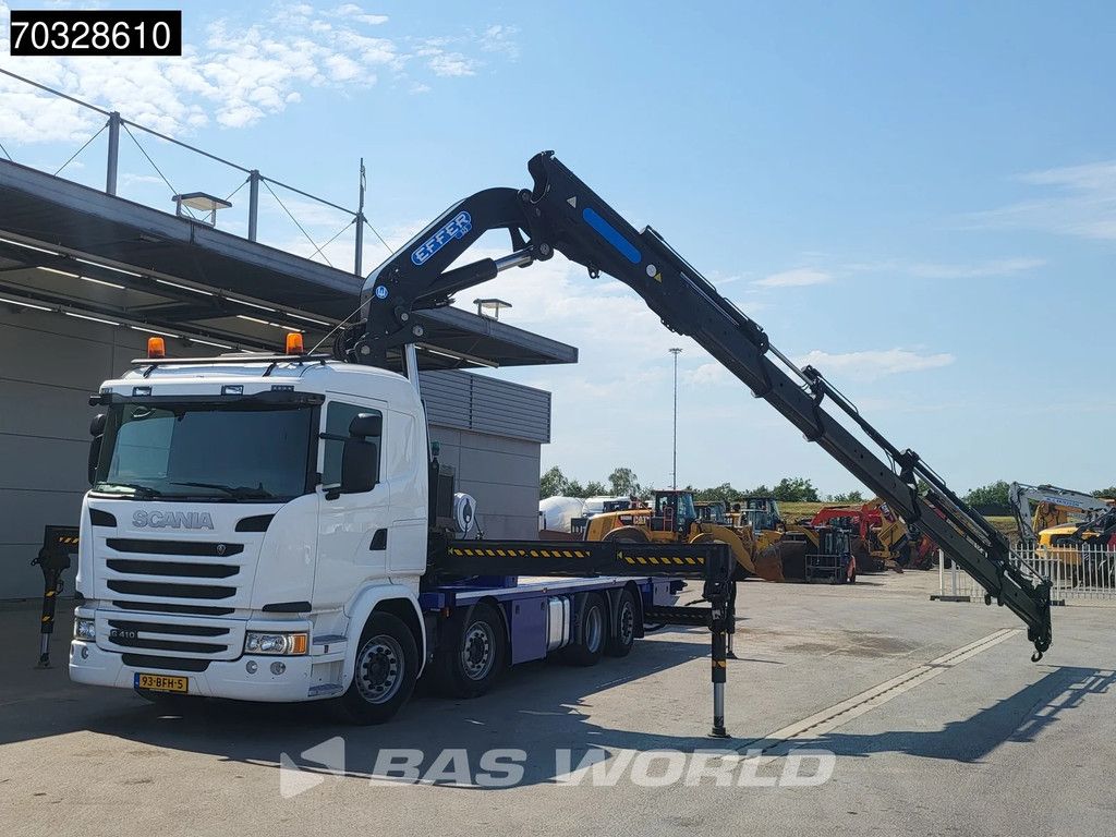 Scania G G410 8X2 NL-Combi EFFER 525/6S Crane Full Air suspension Lift+steering axle Euro 6