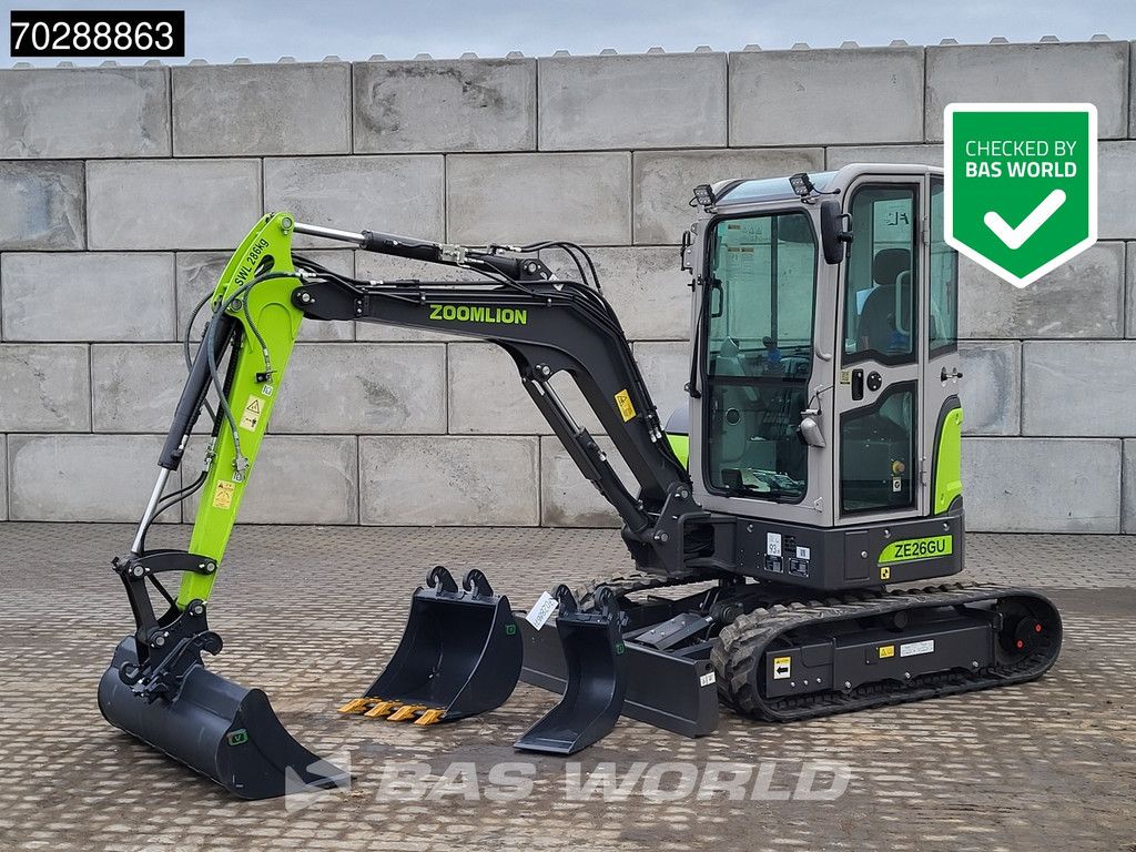 Zoomlion ZE26 GU FACTORY WARRANTY – CE CERTIFIED - KUBOTA ENGINE