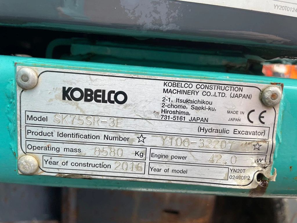 Kobelco SK 75 SR Graafmachine