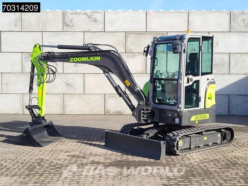 Zoomlion ZE35 GU FACTORY WARRANTY - CW/3 BUCKETS- CE CERTIFIED