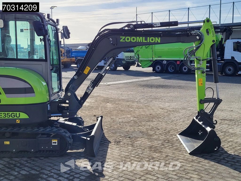 Zoomlion ZE35 GU FACTORY WARRANTY - CW/3 BUCKETS- CE CERTIFIED