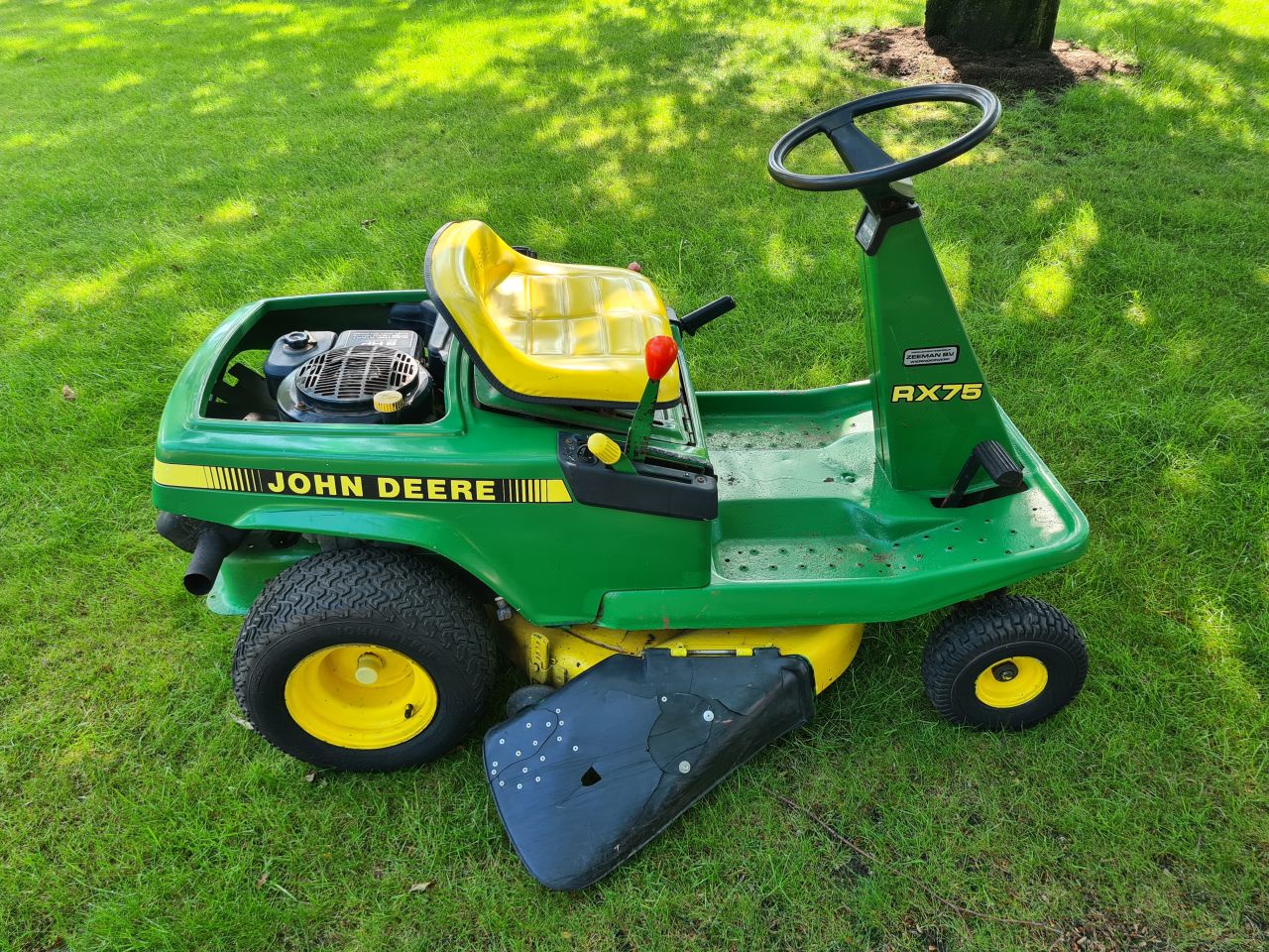John Deere RX 75 zitmaaier.