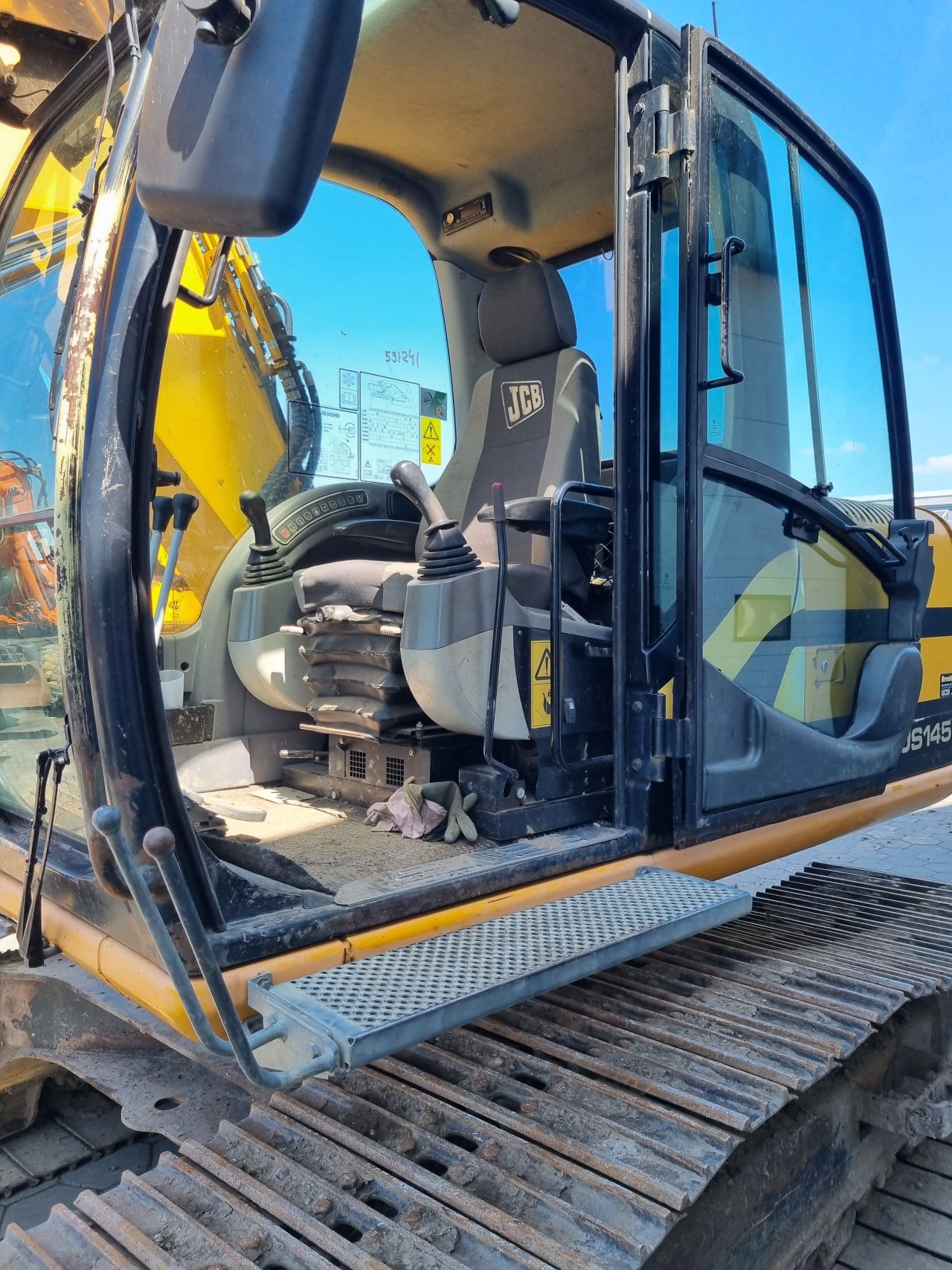 JCB JS 145 rupskraan/graafmachine 2008