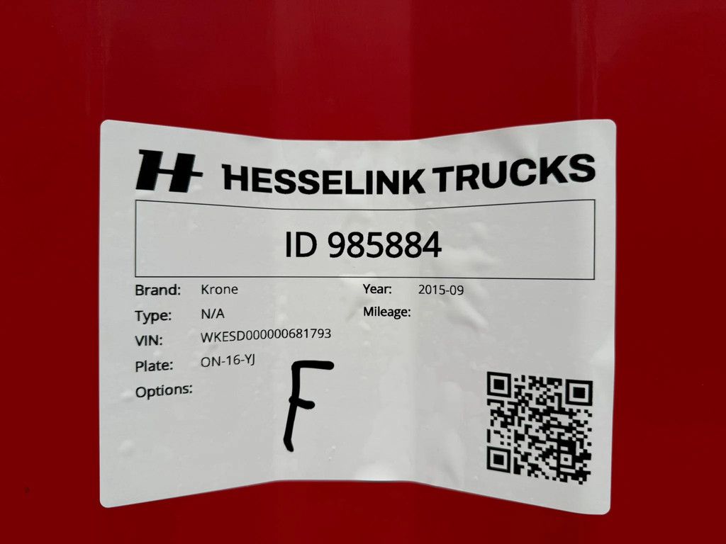 Krone SD 2X Liftas Schuifdak Centrale smering NL Trailer APK 10-2026