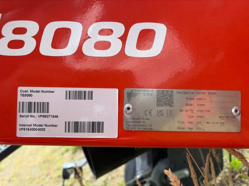 Kubota Faneuse TE8080 .