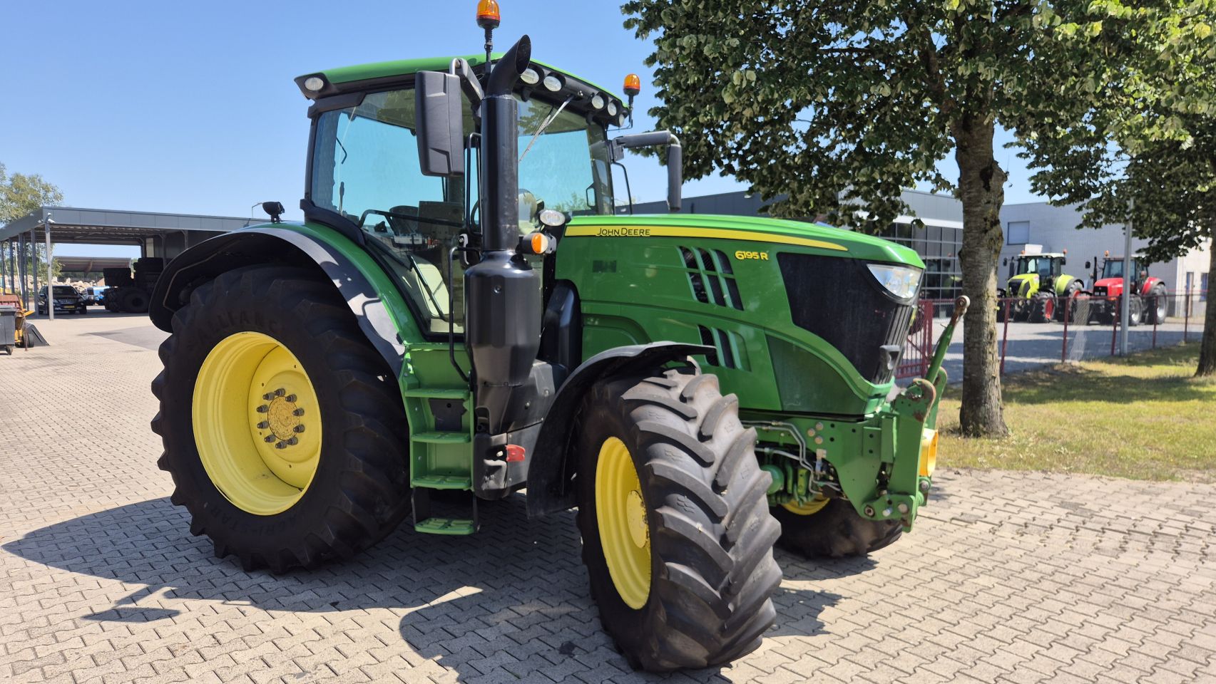 JOHN DEERE 6195R AP, 40Km/h, Lucht, Fronthef/PTO