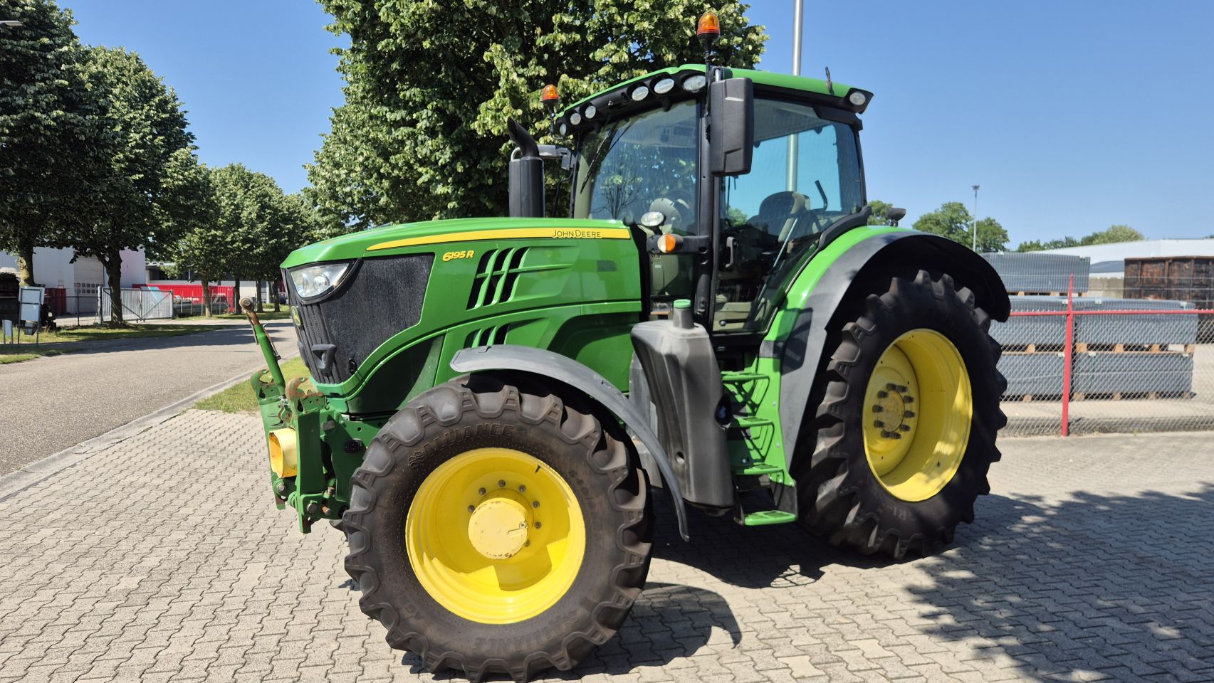 JOHN DEERE 6195R AP, 40Km/h, Lucht, Fronthef/PTO