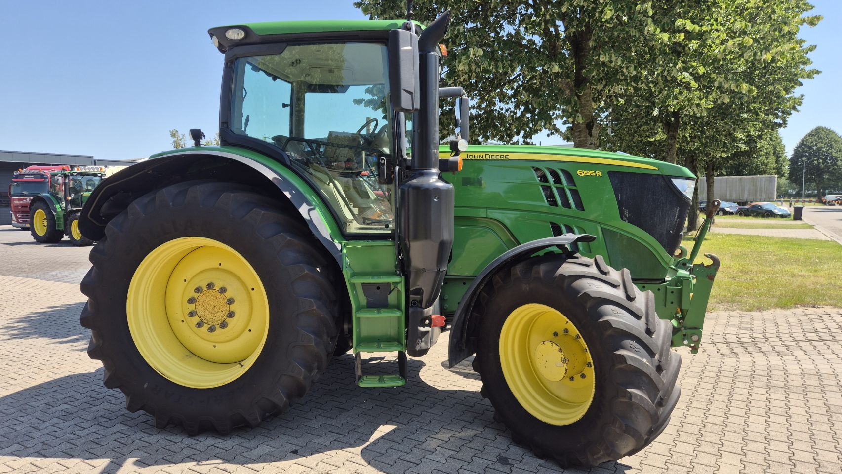 JOHN DEERE 6195R AP, 40Km/h, Lucht, Fronthef/PTO