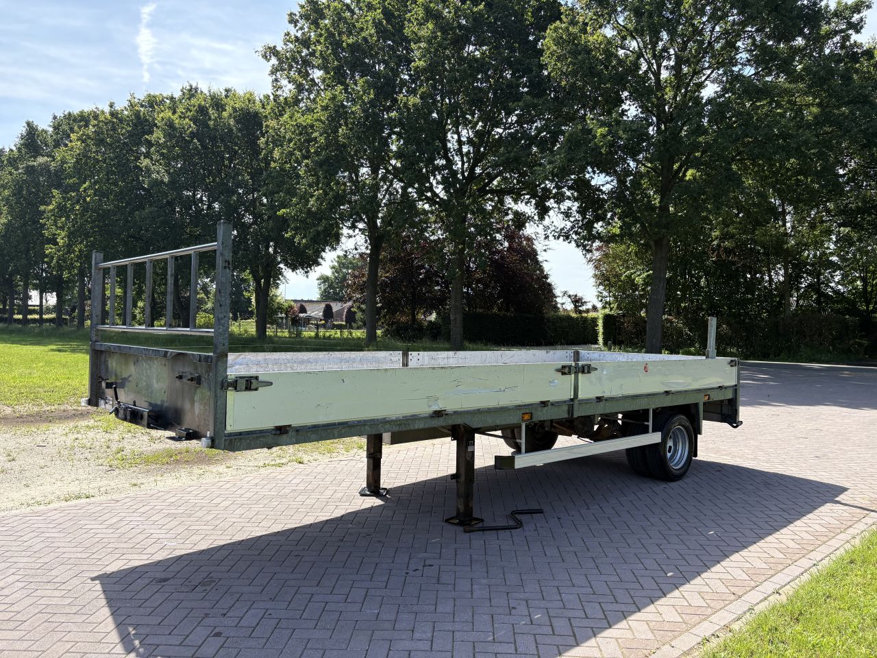 Veldhuizen platform BE oplegger met aluminium zijboorden