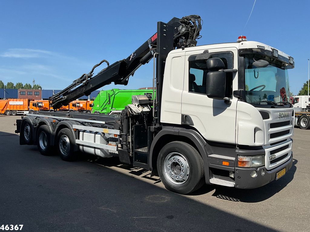 Scania P 360 Euro 5 8x2 Hiab 28 Tonmeter laadkraan