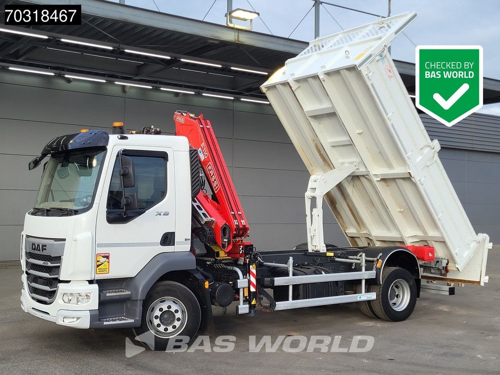 DAF XB 260 4X2 FASSI F110B.0.22 Active Kran Crane 6m3 tipper Automatic ACC Euro 6 Cranetruck Kraanwagen Kraan