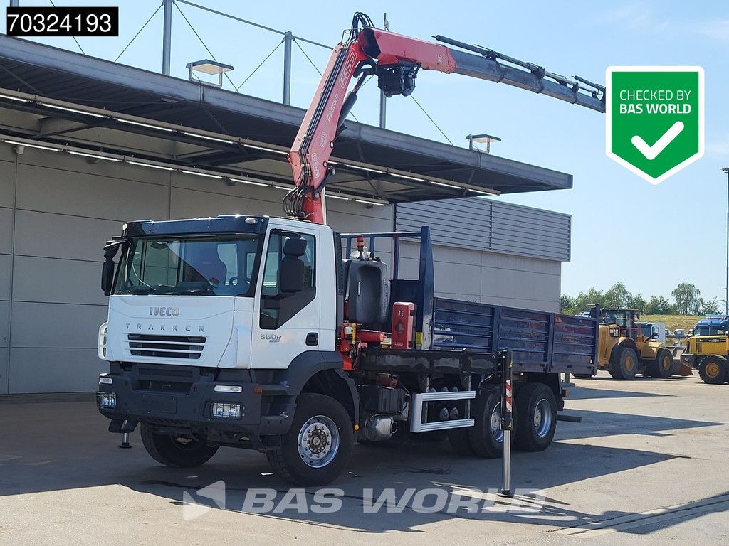 Iveco Trakker 360 6X4 Fassi F215A/235AXP.26 Crane Kran Winch 11m3 tipper Steel suspension Euro 4