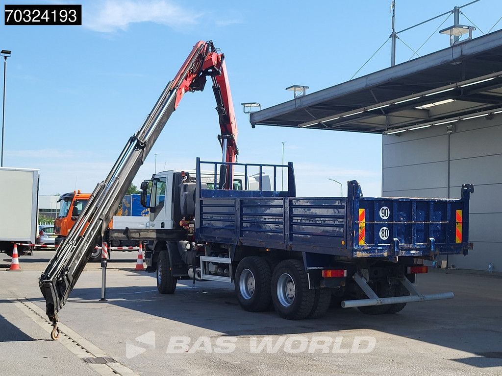 Iveco Trakker 360 6X4 Fassi F215A/235AXP.26 Crane Kran Winch 11m3 tipper Steel suspension Euro 4