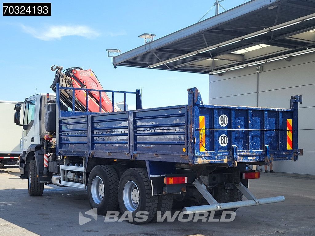 Iveco Trakker 360 6X4 Fassi F215A/235AXP.26 Crane Kran Winch 11m3 tipper Steel suspension Euro 4