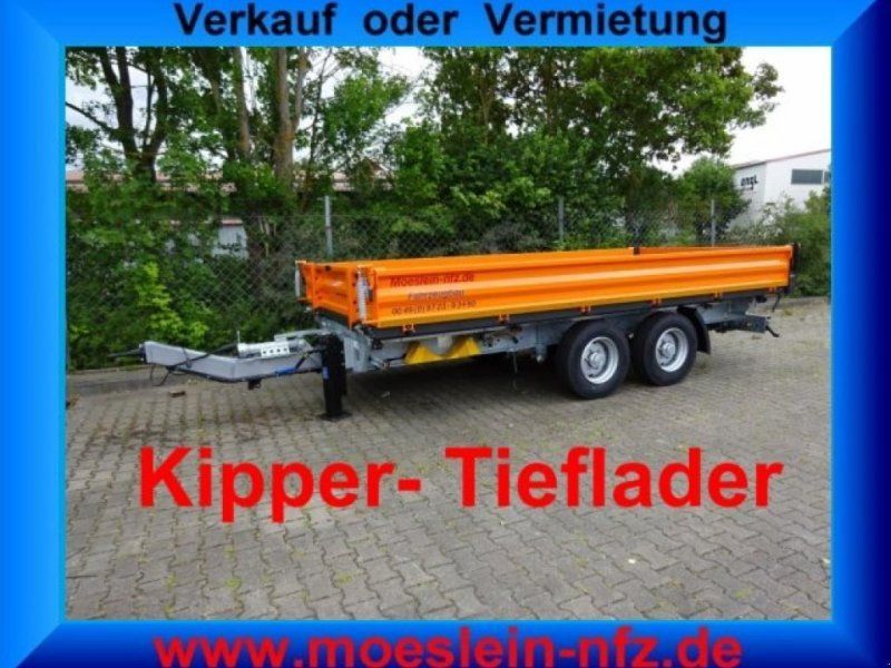 Möslein TTD11 Orange neuer Tandem 3- Seitenkipper Tieflad