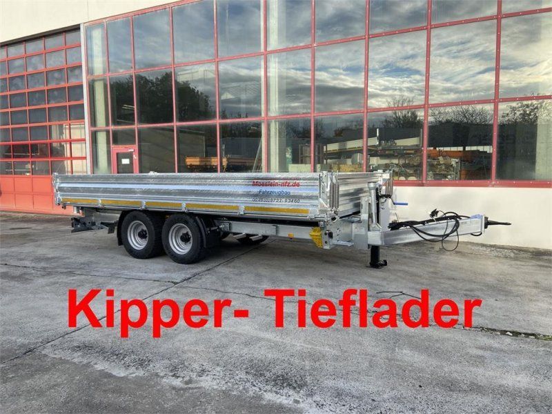 Möslein TTD 11 Breite Reifen Kipper Tieflader, Breite Rei