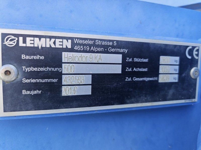 Lemken Heliodor 9/500 KA