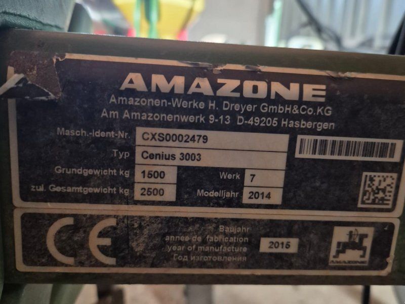 Amazone Cenius 3003