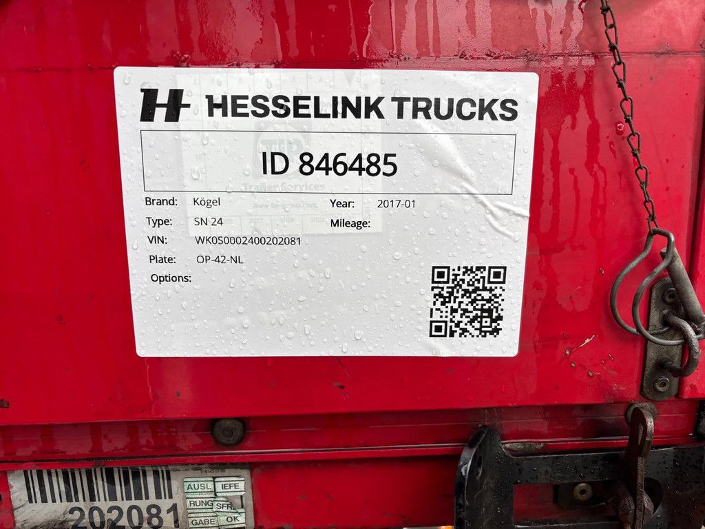 Kögel Coil Rongen/Rungen AS 1+3 Liftas BPW Trommel APK/TUV 01-2027! 275 insteek