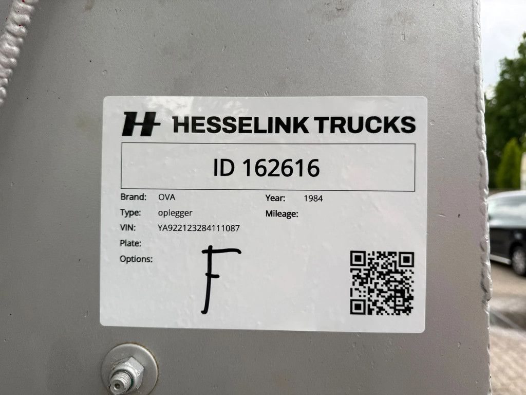 OVA 41m3 BPW Full Steel-Bladgeveerd Achterklep/Deuren