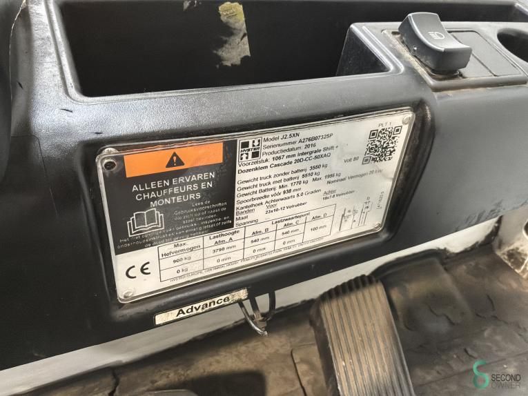 Gabelstapler Elektrisch Hyster J2.5XN 2016
